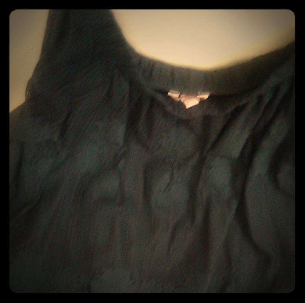 Dark Green Lace Off the shoulders Top